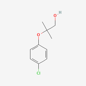molecular formula C10H13ClO2 B2607535 2-(4-Chlorophenoxy)-2-methylpropan-1-ol CAS No. 14200-96-5