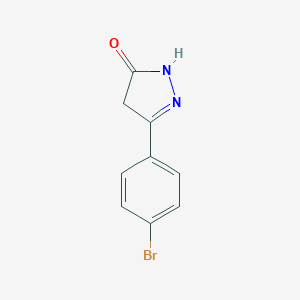 molecular formula C9H7BrN2O B026076 3-(4-Bromophenyl)-1,4-dihydropyrazol-5-one CAS No. 103095-74-5