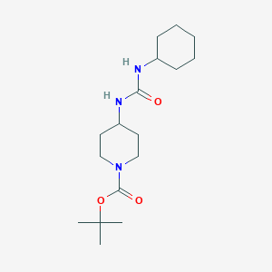 molecular formula C17H31N3O3 B2607604 tert-Butyl 4-(3-cyclohexylureido)piperidine-1-carboxylate CAS No. 950184-31-3