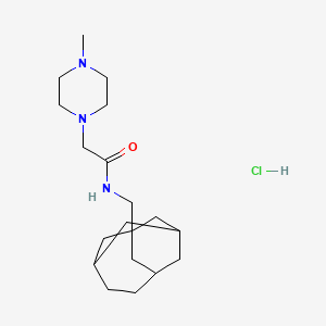 2-(4-methylpiperazin-1-yl)-N-(tricyclo[4.3.1.1(3,8)]undecan-1-ylmethyl)acetamide hydrochloride