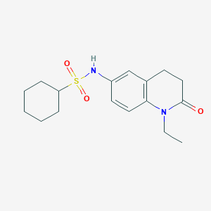 N-(1-ethyl-2-oxo-1,2,3,4-tetrahydroquinolin-6-yl)cyclohexanesulfonamide