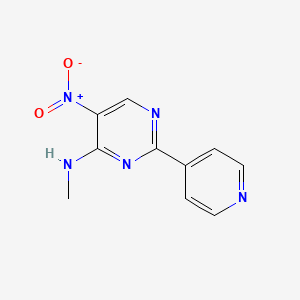 N-methyl-5-nitro-2-(4-pyridinyl)-4-pyrimidinamine
