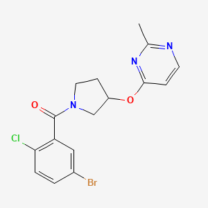 4-{[1-(5-Bromo-2-chlorobenzoyl)pyrrolidin-3-yl]oxy}-2-methylpyrimidine
