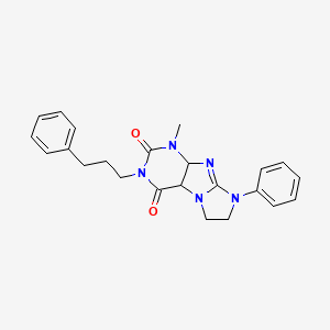 1-methyl-8-phenyl-3-(3-phenylpropyl)-1H,2H,3H,4H,6H,7H,8H-imidazo[1,2-g]purine-2,4-dione