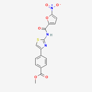 Methyl 4-(2-(5-nitrofuran-2-carboxamido)thiazol-4-yl)benzoate