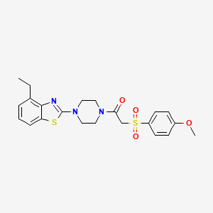 1-(4-(4-Ethylbenzo[d]thiazol-2-yl)piperazin-1-yl)-2-((4-methoxyphenyl)sulfonyl)ethanone