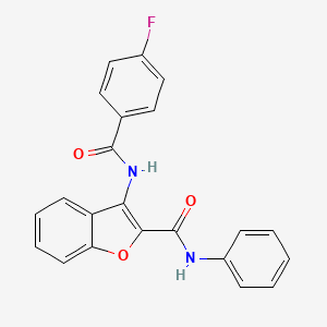 3-(4-fluorobenzamido)-N-phenylbenzofuran-2-carboxamide