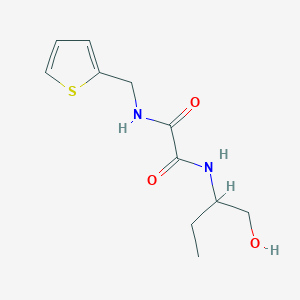 molecular formula C11H16N2O3S B2607662 N1-(1-hydroxybutan-2-yl)-N2-(thiophen-2-ylmethyl)oxalamide CAS No. 920383-92-2