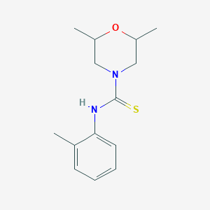 2,6-dimethyl-N-(2-methylphenyl)morpholine-4-carbothioamide