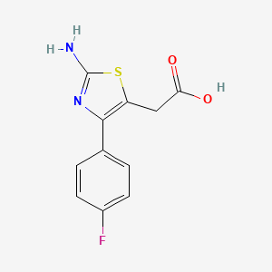 [2-Amino-4-(4-fluoro-phenyl)-thiazol-5-yl]-acetic acid