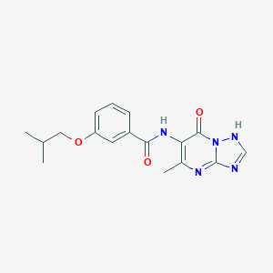 molecular formula C17H19N5O3 B260777 N-(7-hydroxy-5-methyl[1,2,4]triazolo[1,5-a]pyrimidin-6-yl)-3-isobutoxybenzamide 