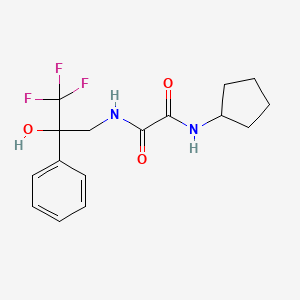 molecular formula C16H19F3N2O3 B2607877 N-cyclopentyl-N'-(3,3,3-trifluoro-2-hydroxy-2-phenylpropyl)ethanediamide CAS No. 1351598-06-5