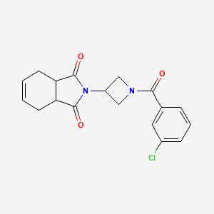 2-(1-(3-chlorobenzoyl)azetidin-3-yl)-3a,4,7,7a-tetrahydro-1H-isoindole-1,3(2H)-dione