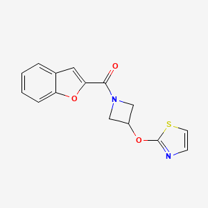 Benzofuran-2-yl(3-(thiazol-2-yloxy)azetidin-1-yl)methanone