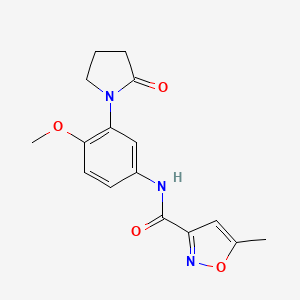 N-(4-methoxy-3-(2-oxopyrrolidin-1-yl)phenyl)-5-methylisoxazole-3-carboxamide