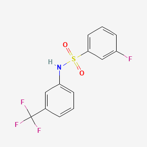 3-fluoro-N-[3-(trifluoromethyl)phenyl]benzenesulfonamide