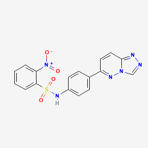 N-(4-([1,2,4]triazolo[4,3-b]pyridazin-6-yl)phenyl)-2-nitrobenzenesulfonamide