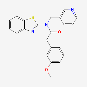 N-(benzo[d]thiazol-2-yl)-2-(3-methoxyphenyl)-N-(pyridin-3-ylmethyl)acetamide
