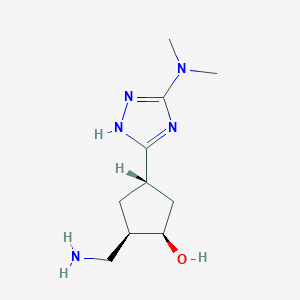 (1R,2R,4S)-2-(Aminomethyl)-4-[3-(dimethylamino)-1H-1,2,4-triazol-5-yl]cyclopentan-1-ol
