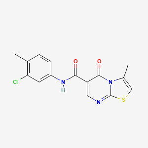 N-(3-chloro-4-methylphenyl)-3-methyl-5-oxo-5H-thiazolo[3,2-a]pyrimidine-6-carboxamide