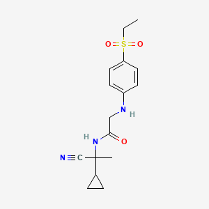 N-(1-cyano-1-cyclopropylethyl)-2-{[4-(ethanesulfonyl)phenyl]amino}acetamide