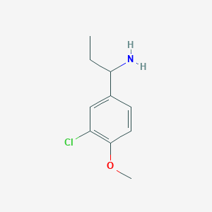 1-(3-Chloro-4-methoxyphenyl)propan-1-amine