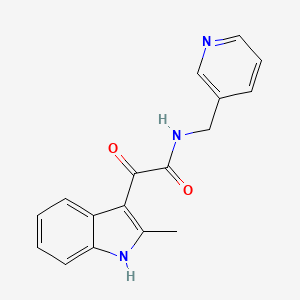 2-(2-methyl-1H-indol-3-yl)-2-oxo-N-(pyridin-3-ylmethyl)acetamide