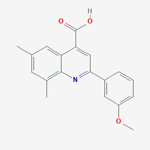 2-(3-Methoxyphenyl)-6,8-dimethylquinoline-4-carboxylic acid