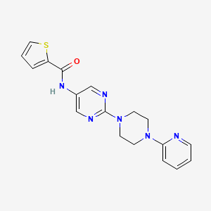 N-(2-(4-(pyridin-2-yl)piperazin-1-yl)pyrimidin-5-yl)thiophene-2-carboxamide