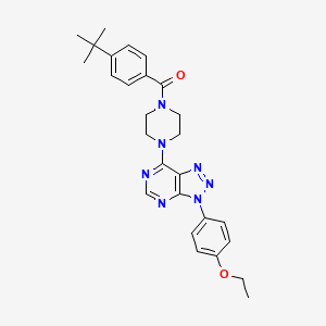 (4-(tert-butyl)phenyl)(4-(3-(4-ethoxyphenyl)-3H-[1,2,3]triazolo[4,5-d]pyrimidin-7-yl)piperazin-1-yl)methanone