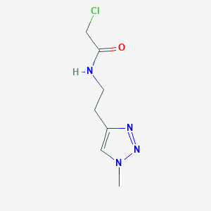 2-Chloro-N-[2-(1-methyltriazol-4-yl)ethyl]acetamide