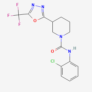 N-(2-chlorophenyl)-3-(5-(trifluoromethyl)-1,3,4-oxadiazol-2-yl)piperidine-1-carboxamide