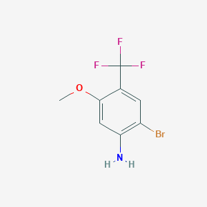 molecular formula C8H7BrF3NO B2608158 2-Bromo-5-methoxy-4-(trifluoromethyl)aniline CAS No. 694514-19-7
