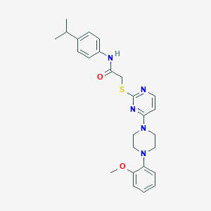 Ethyl 5-(2-{[4-(2-fluorophenyl)piperazin-1-yl]carbonyl}phenyl)-1,3-oxazole-4-carboxylate