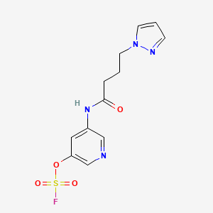 3-Fluorosulfonyloxy-5-(4-pyrazol-1-ylbutanoylamino)pyridine
