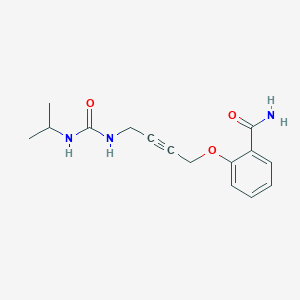 2-((4-(3-Isopropylureido)but-2-yn-1-yl)oxy)benzamide