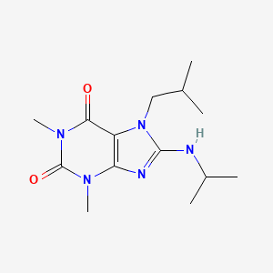 7-isobutyl-8-(isopropylamino)-1,3-dimethyl-1H-purine-2,6(3H,7H)-dione