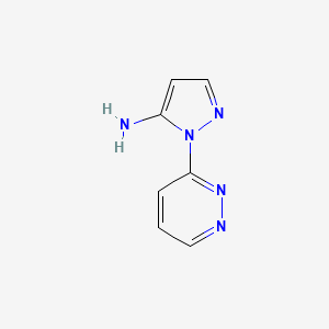 2-pyridazin-3-yl-2H-pyrazol-3-ylamine
