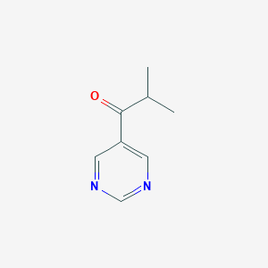 molecular formula C8H10N2O B026082 2-Methyl-1-pyrimidin-5-ylpropan-1-one CAS No. 103686-54-0