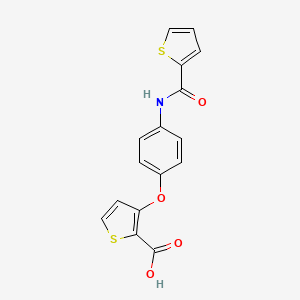3-{4-[(2-Thienylcarbonyl)amino]phenoxy}-2-thiophenecarboxylic acid