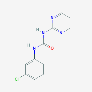 molecular formula C11H9ClN4O B260825 N-(3-chlorophenyl)-N'-(2-pyrimidinyl)urea 