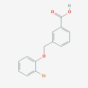 molecular formula C14H11BrO3 B2608260 3-[(2-Bromophenoxy)methyl]benzoic acid CAS No. 438473-78-0