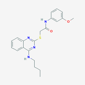 2-[4-(butylamino)quinazolin-2-yl]sulfanyl-N-(3-methoxyphenyl)acetamide