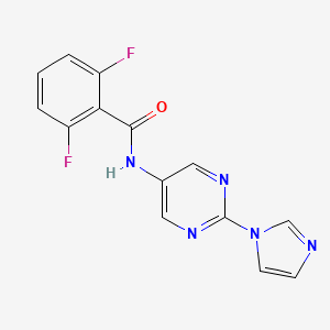 N-(2-(1H-imidazol-1-yl)pyrimidin-5-yl)-2,6-difluorobenzamide