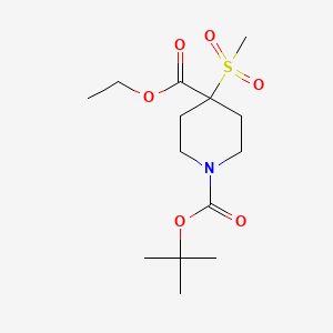 1-tert-Butyl 4-ethyl 4-(methylsulfonyl)piperidine-1,4-dicarboxylate