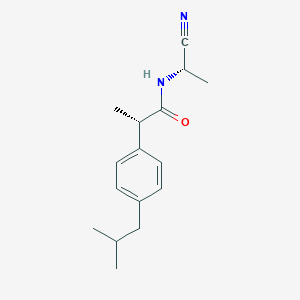 (2S)-N-[(1S)-1-cyanoethyl]-2-[4-(2-methylpropyl)phenyl]propanamide