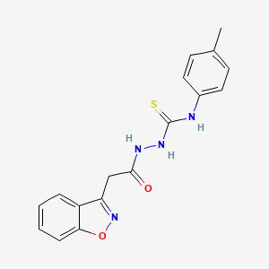 2-[2-(1,2-benzisoxazol-3-yl)acetyl]-N-(4-methylphenyl)-1-hydrazinecarbothioamide
