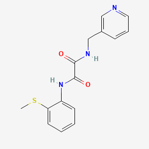 molecular formula C15H15N3O2S B2608305 N1-(2-(methylthio)phenyl)-N2-(pyridin-3-ylmethyl)oxalamide CAS No. 920368-18-9