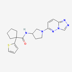 N-(1-([1,2,4]triazolo[4,3-b]pyridazin-6-yl)pyrrolidin-3-yl)-1-(thiophen-2-yl)cyclopentanecarboxamide