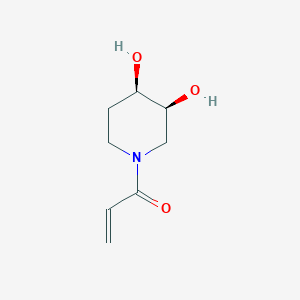 1-[(3S,4R)-3,4-Dihydroxypiperidin-1-yl]prop-2-en-1-one